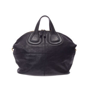 Givenchy Nightingale leather black strap handbag
